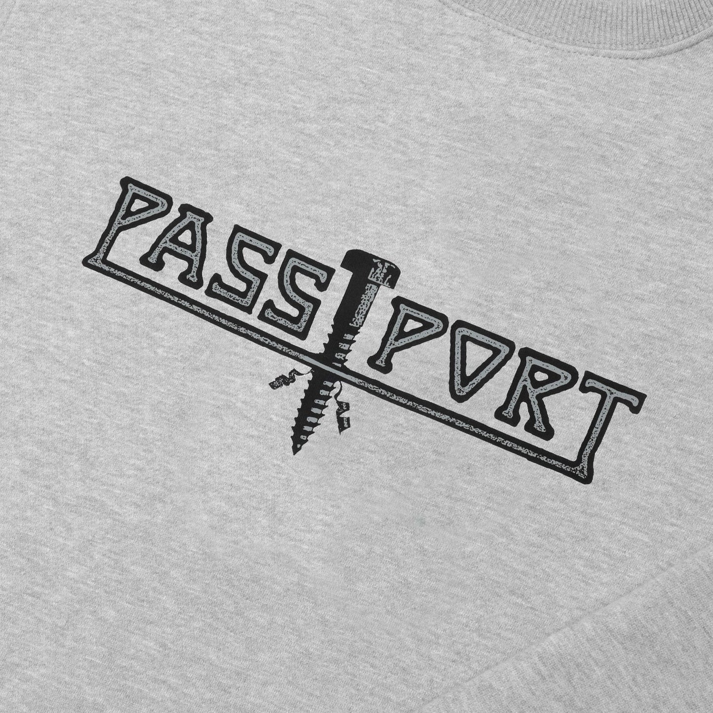 Pass-Port Screwed Crewneck - Ash