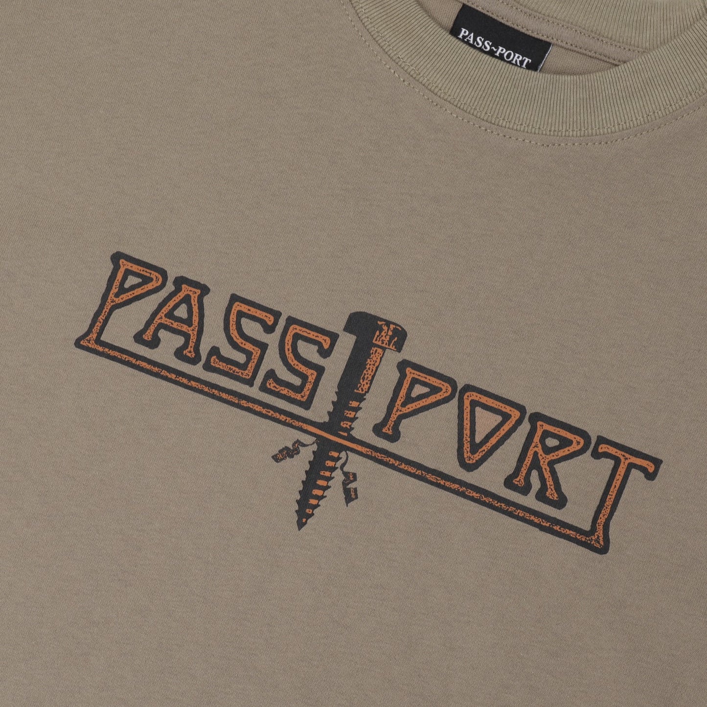 Pass-Port Screwed Tee - Khaki