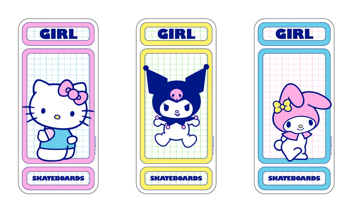 Girl Hello Kitty Rainbow Sticker 3 Pack
