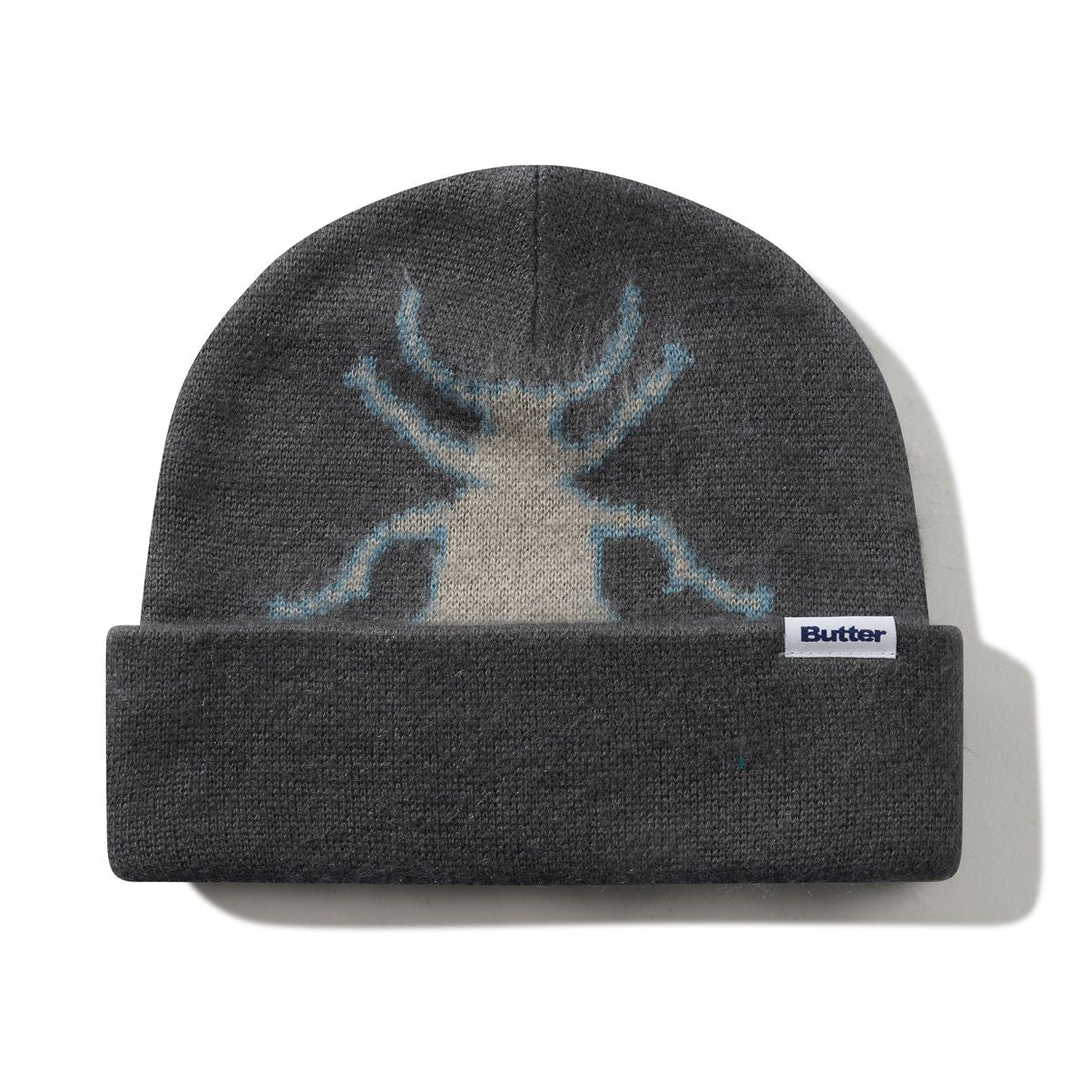 Butter Goods Beetle Mohair Beanie - Charcoal