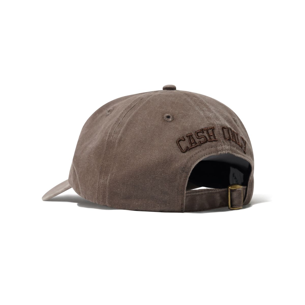 Cash Only Campus 6 Panel Cap - Washed Brown