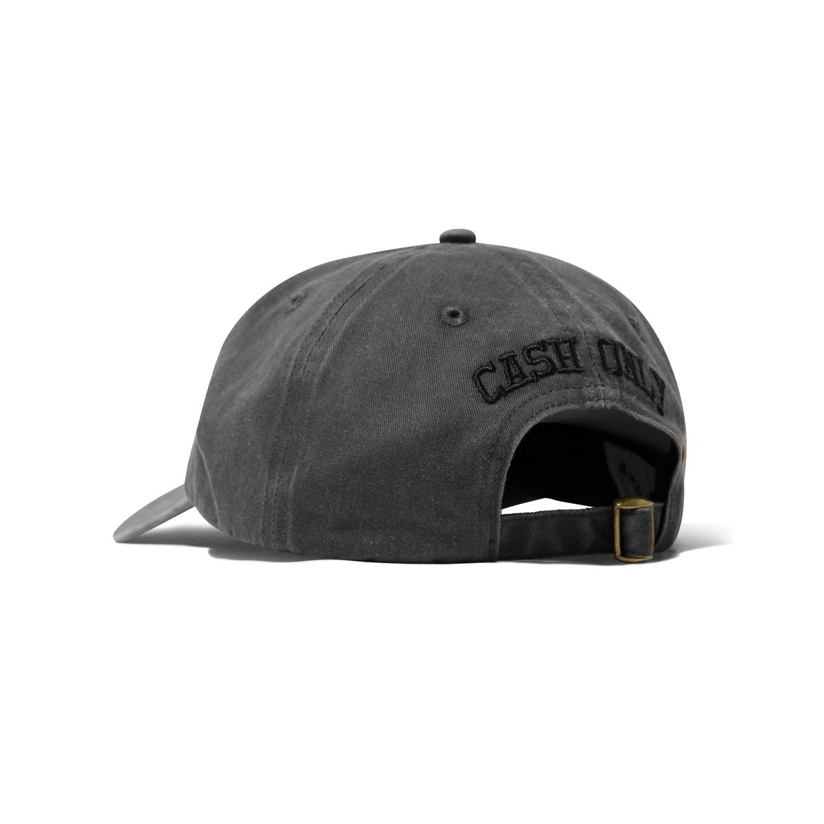 Cash Only Campus 6 Panel Cap - Washed Black