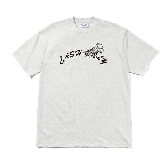 Cash Only Screw Logo Tee - Ash
