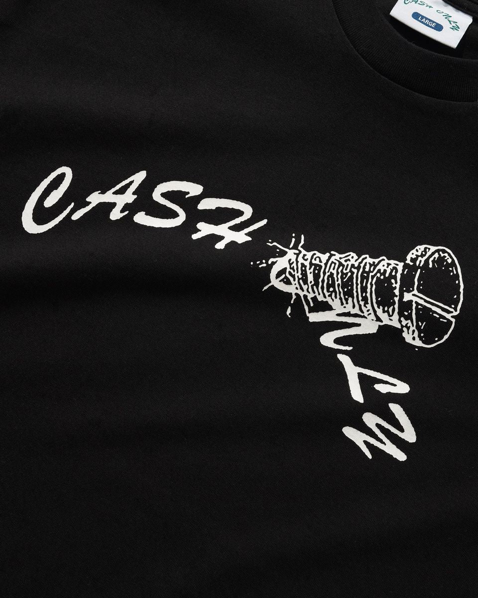 Cash Only Screw Logo Tee - Black