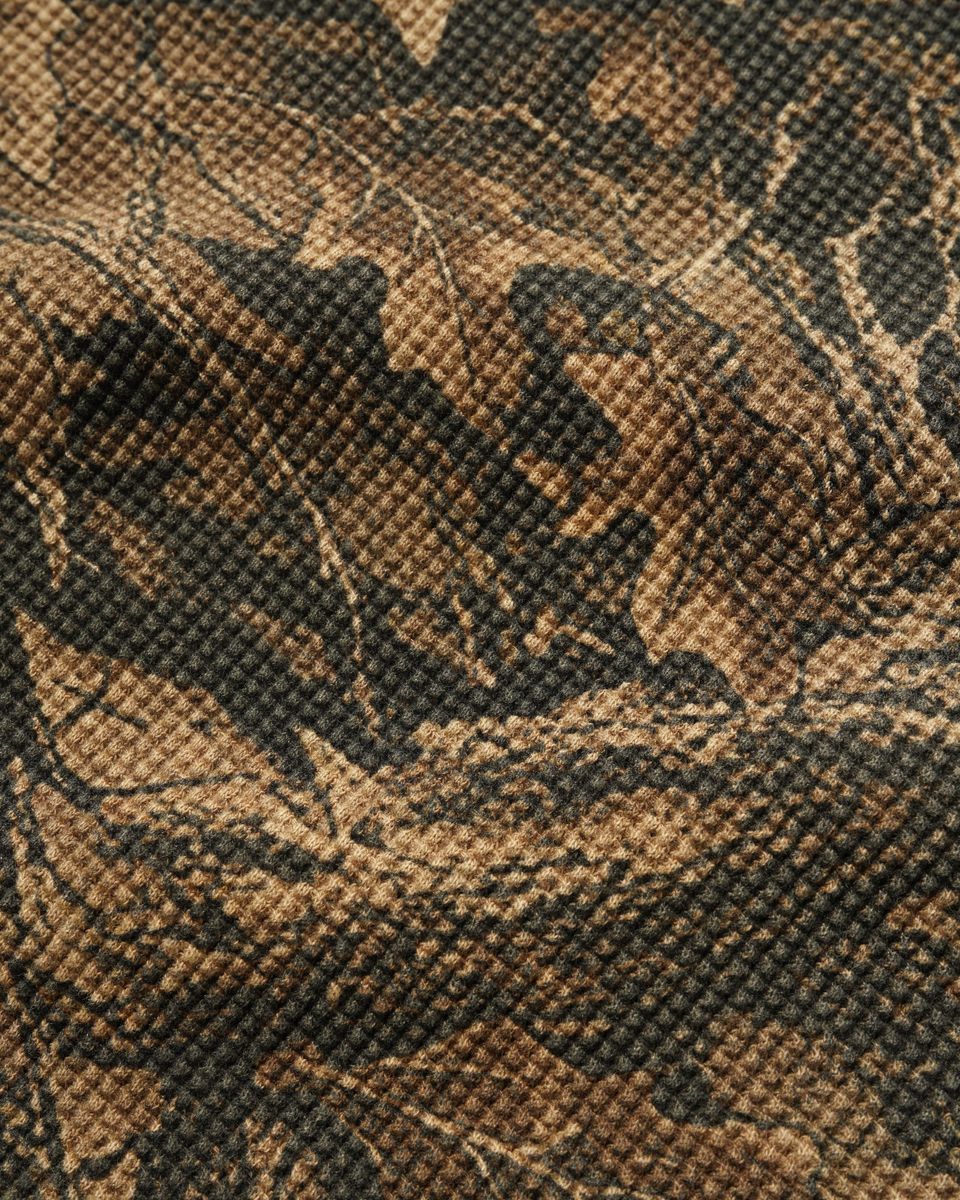 Butter Goods Waffle Longsleeve Top - Forest Camo