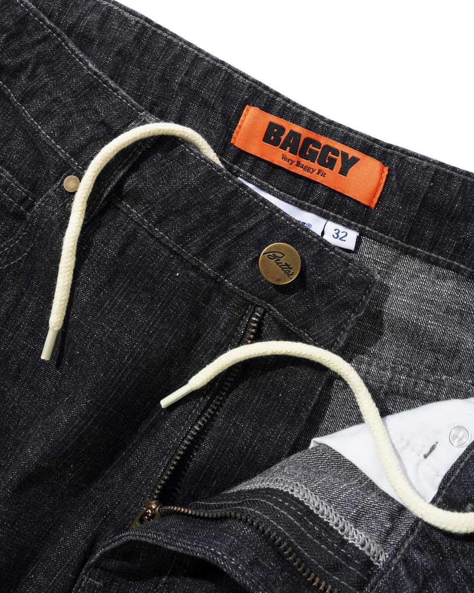 Butter Goods Scorpion Stitch Denim Jeans - Slub Black