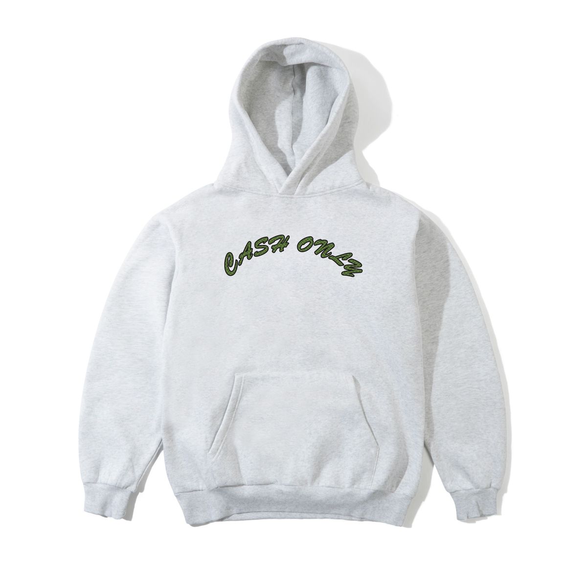 Cash Only Grid Logo Hoodie - Ash