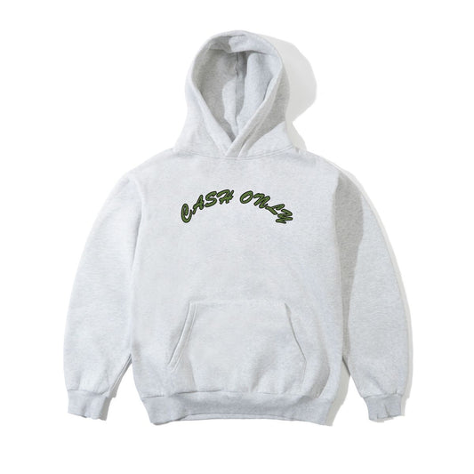 Cash Only Grid Logo Hoodie - Ash