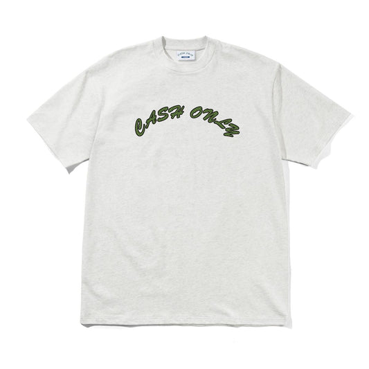 Cash Only Grid Logo Tee - Ash