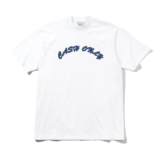 Cash Only Grid Logo Tee - White