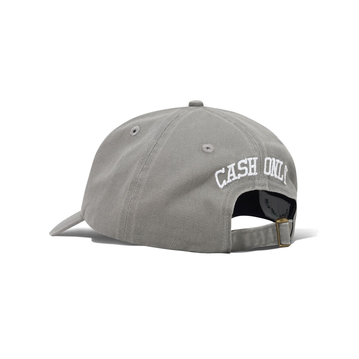 Cash Only Campus 6 Panel Cap - Washed Grey