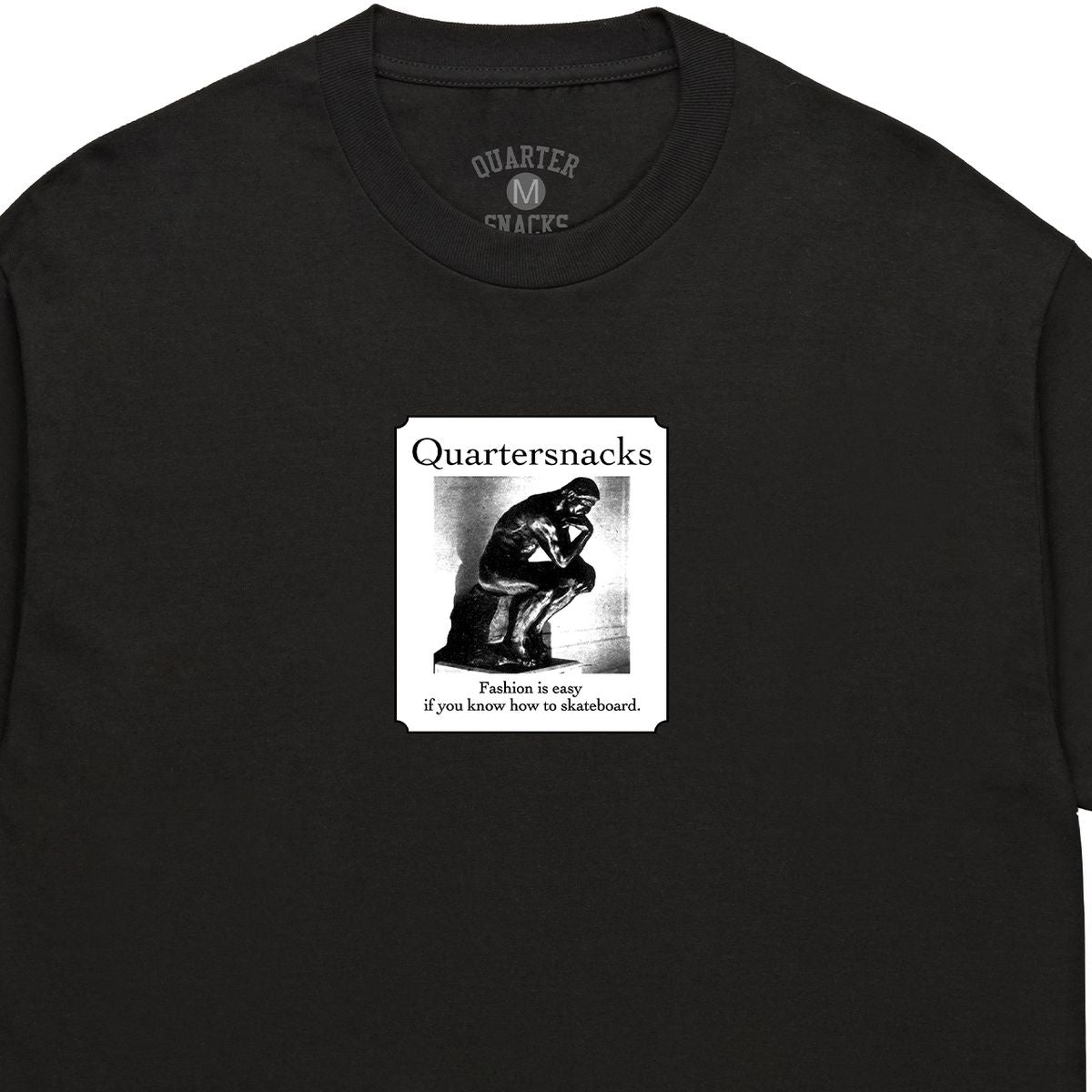 Quartersnacks Thinker Tee - Black