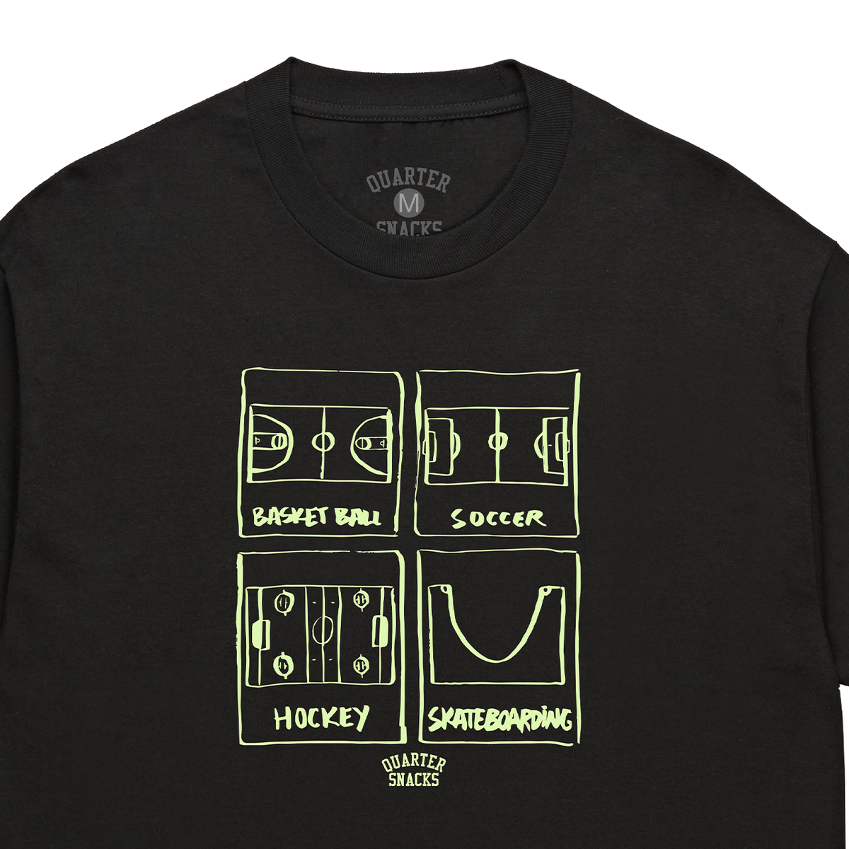 Quartersnacks Sports Tee - Black