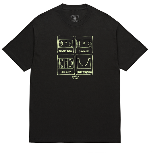 Quartersnacks Sports Tee - Black