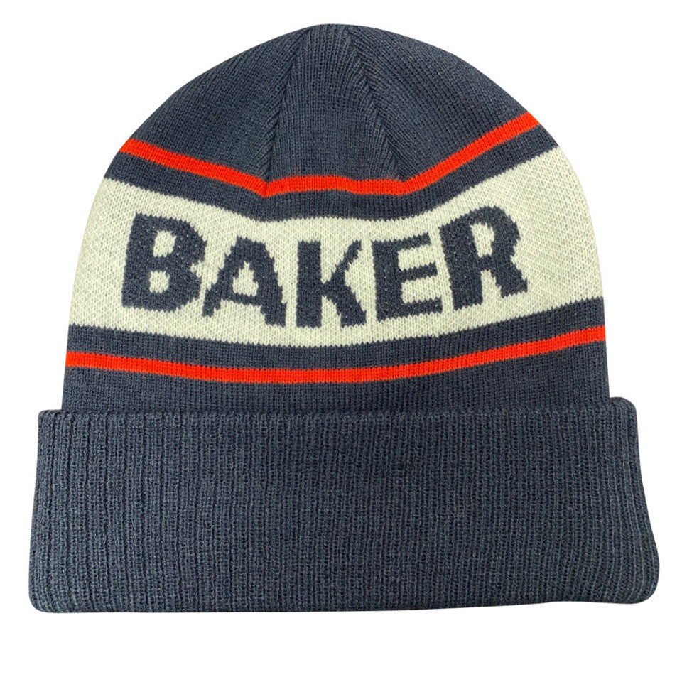 Baker Stripe Beanie - Navy