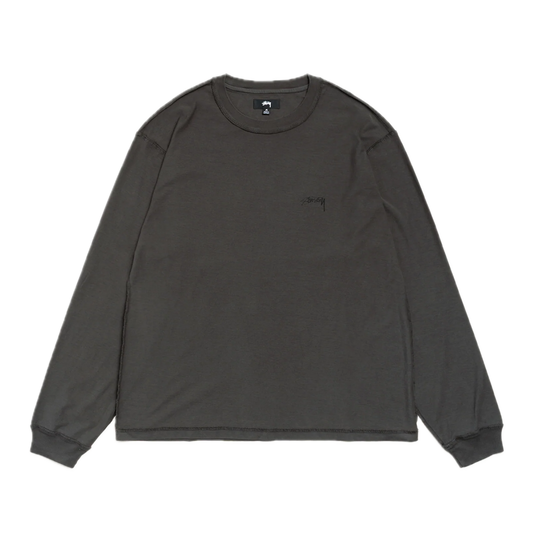 Stussy Lazy Longsleeve Tee - Vintage Black