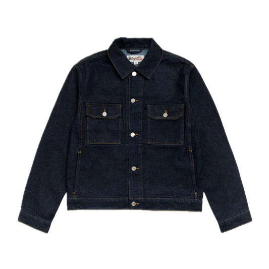 Stussy Denim Trucker Jacket - Rinsed Indigo