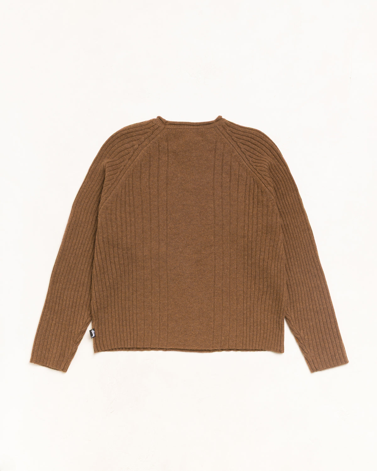Stussy Merino Roll Neck Sweater - Brown
