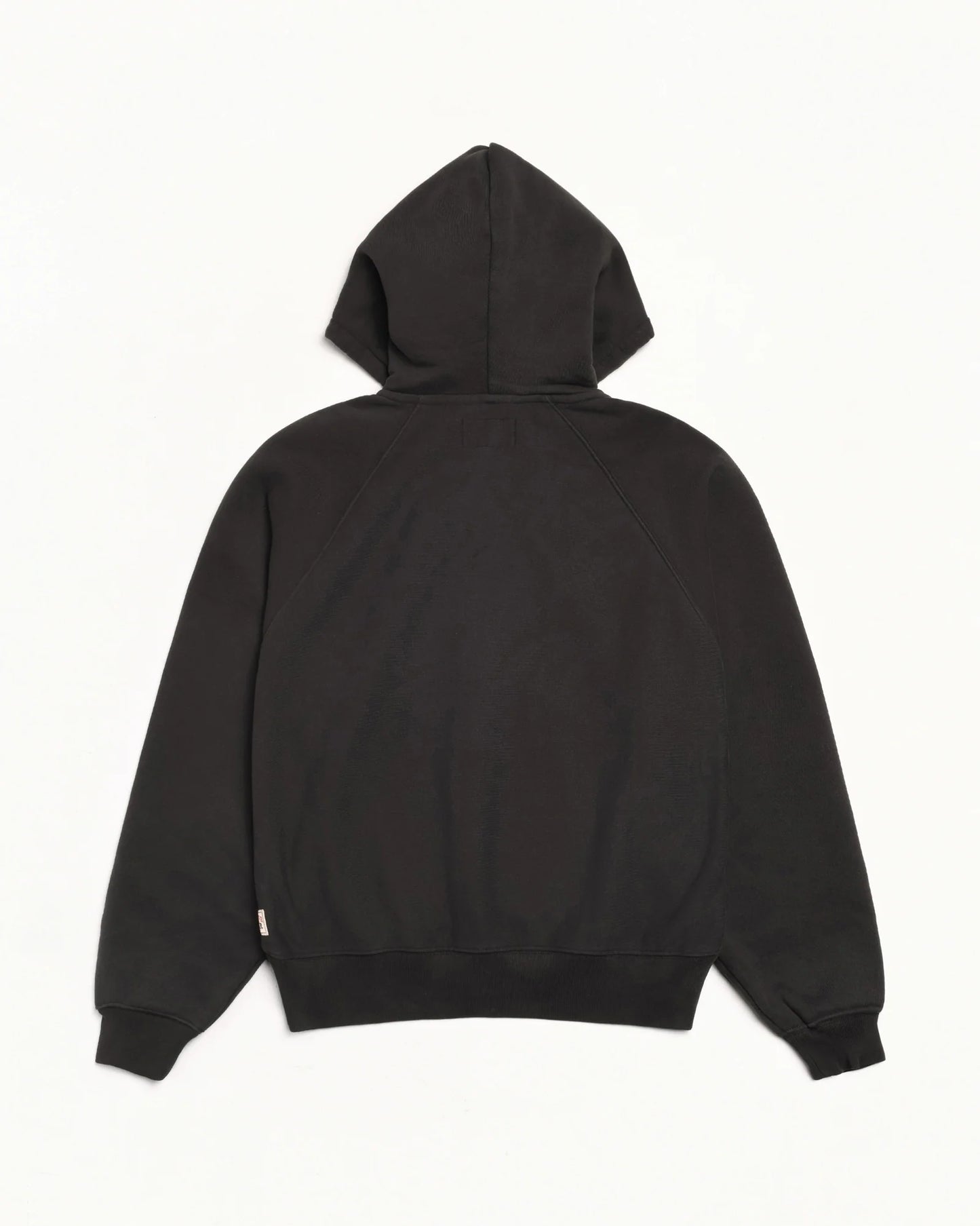Stussy Relaxed Zip Hood - Washed Black
