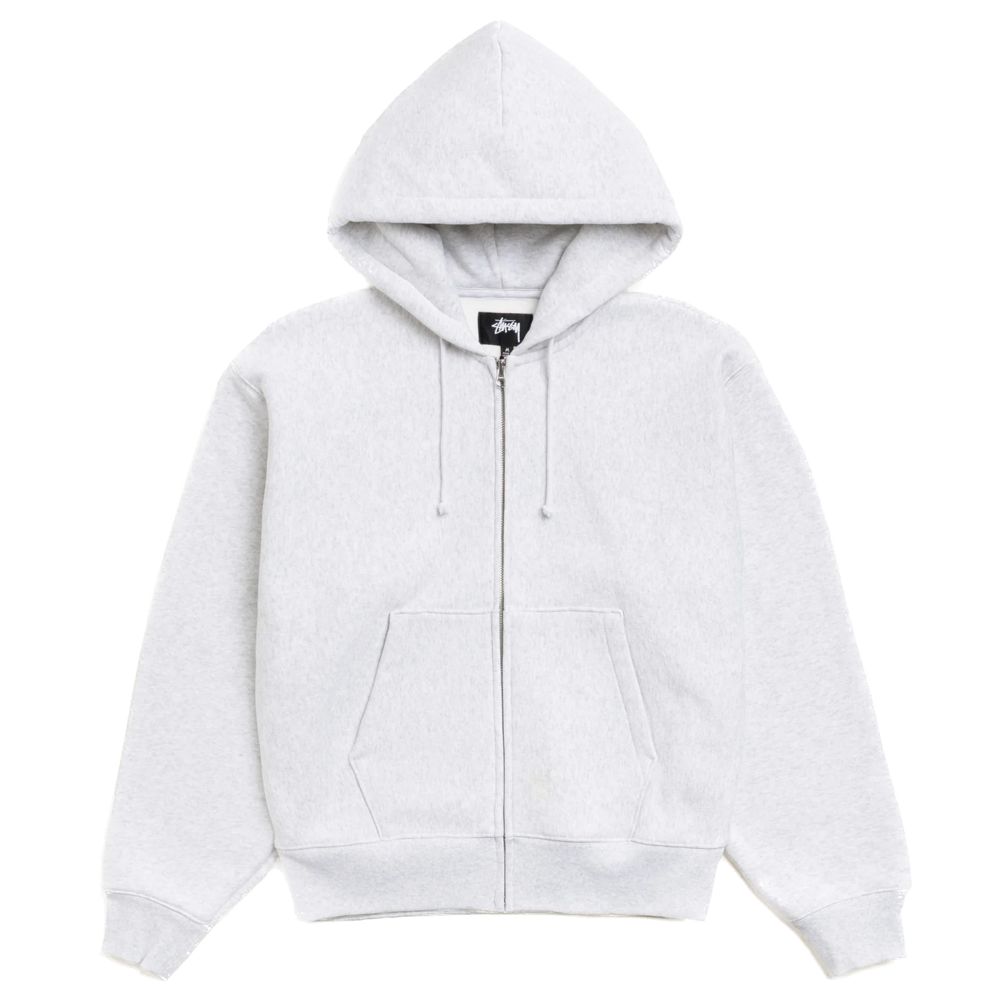 Stussy Basic Diamond Zip Hoodie - Ash Heather