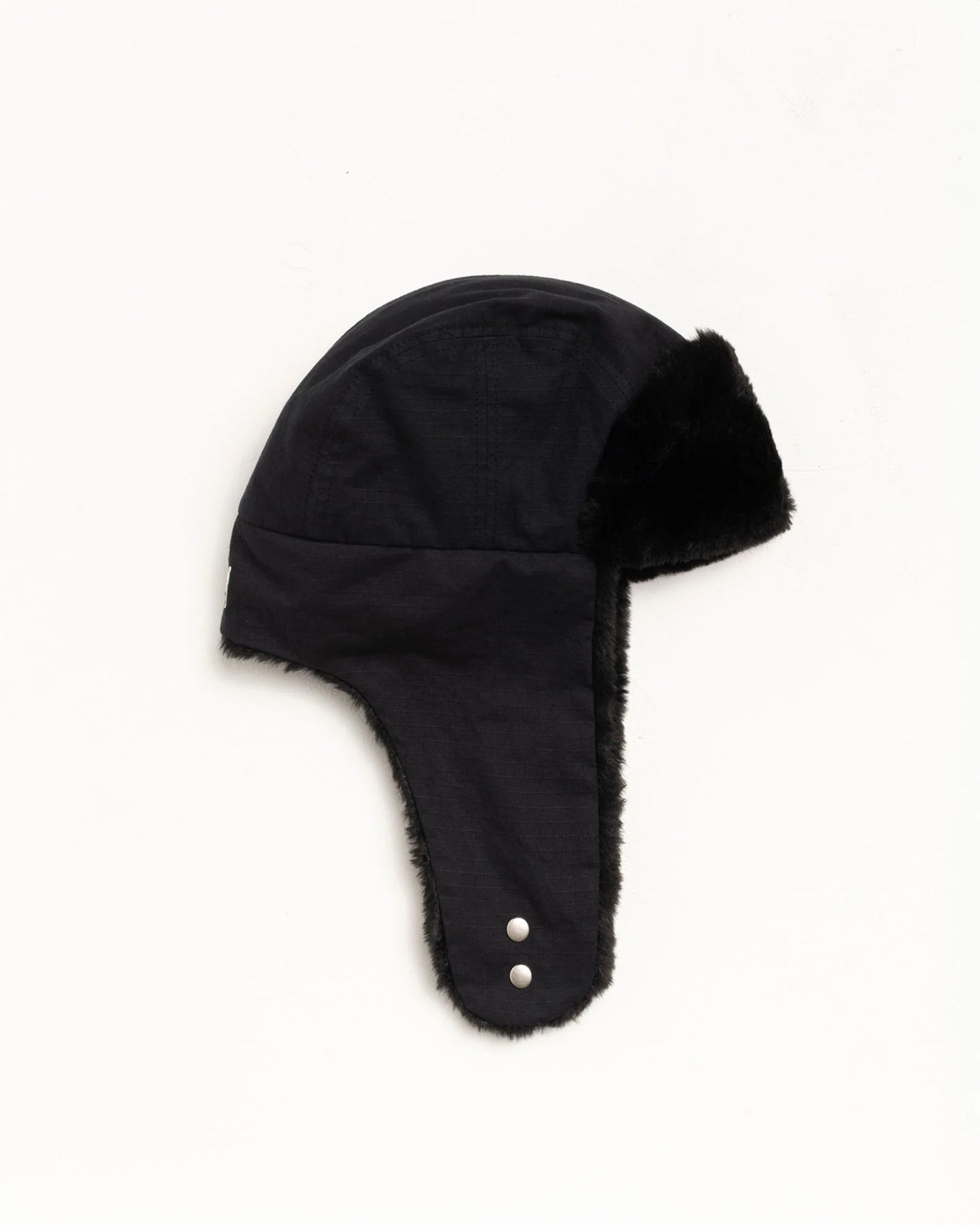 Stussy Ripstop Trapper Cap - Black