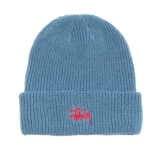 Stussy Basic Cuff Beanie - Slate Blue