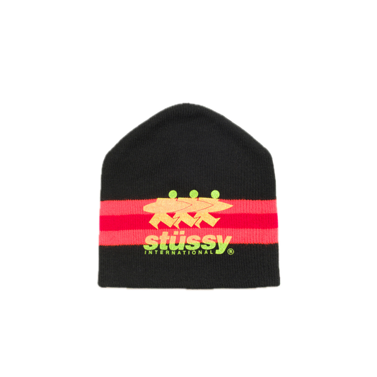 Stussy Stripe Ski Beanie - Black