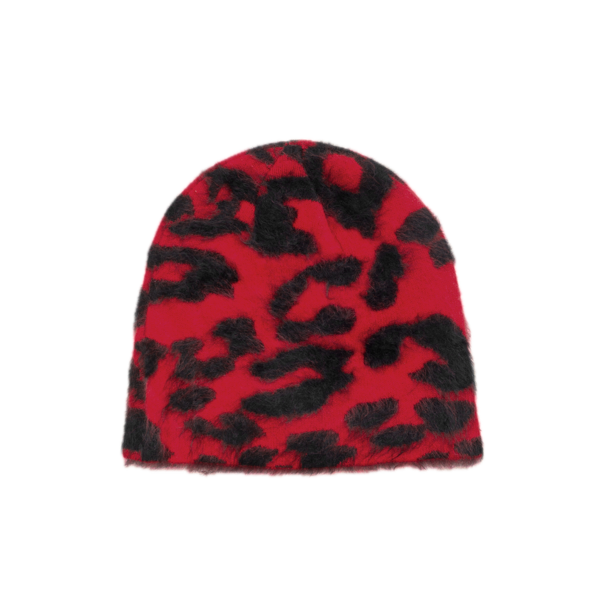 Stussy Cashmere Leopard Skullcap - Red