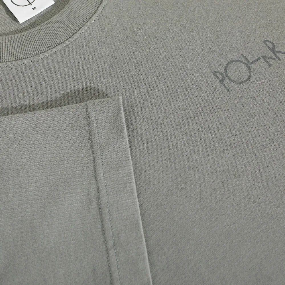 Polar Contrast Stroke Logo Tee - Grey