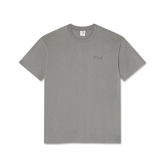 Polar Contrast Stroke Logo Tee - Grey