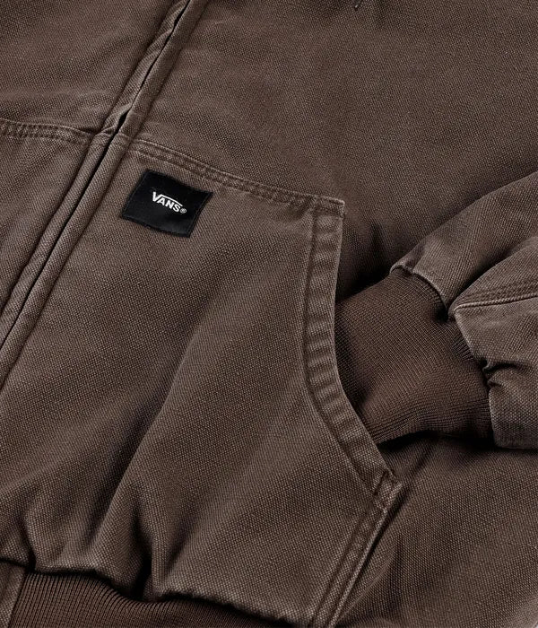 Vans Workwear Canvas Full Zip Jacket - Coal Brown