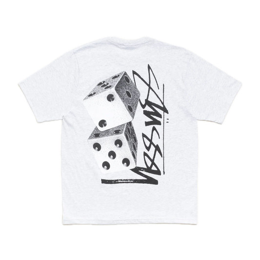 Stussy Tall Dice Tee - Ash Heather