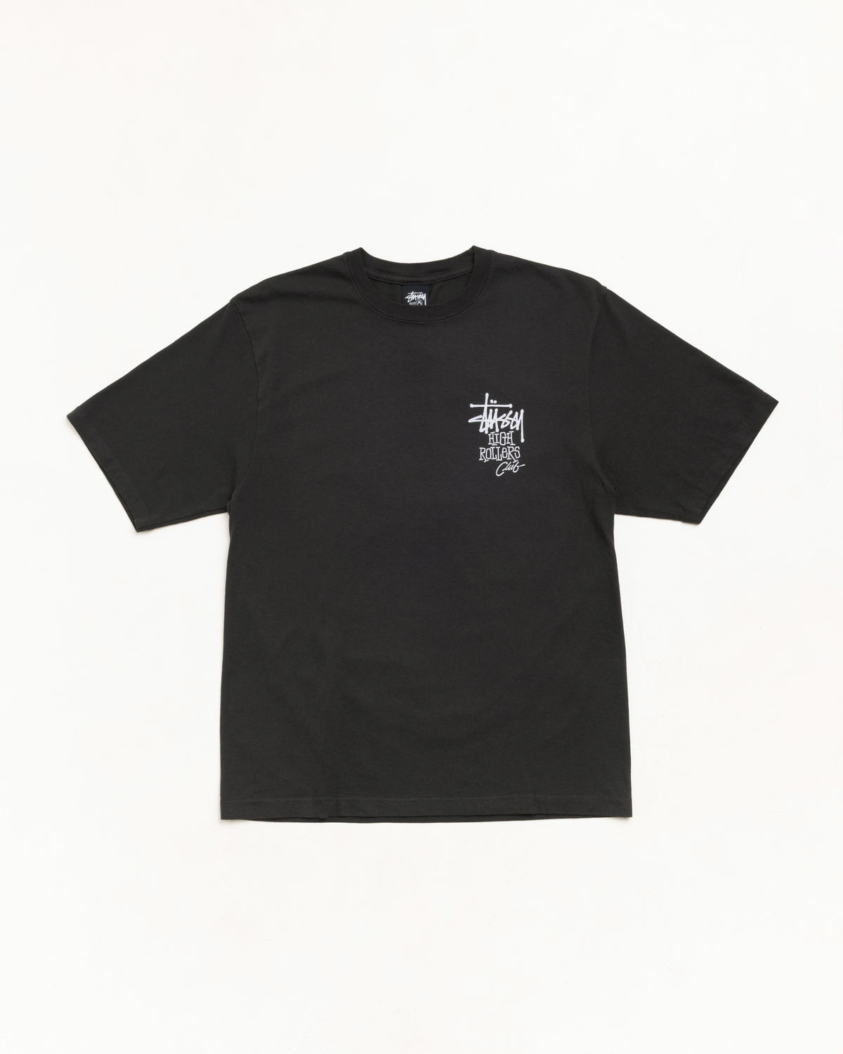 Stussy High Rollers Pigment Dyed Tee - Faded Black