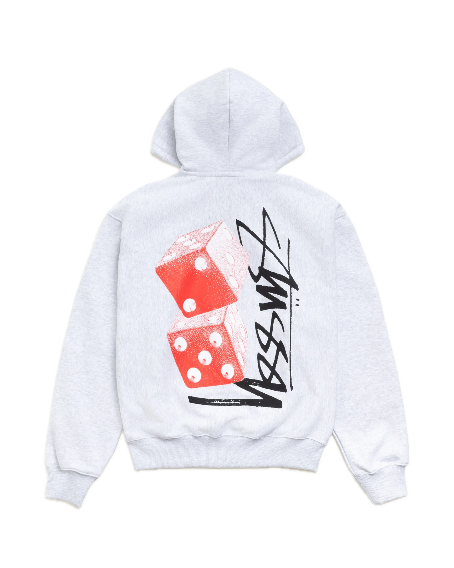 Stussy Tall Dice Zip Hoodie - Ash Heather