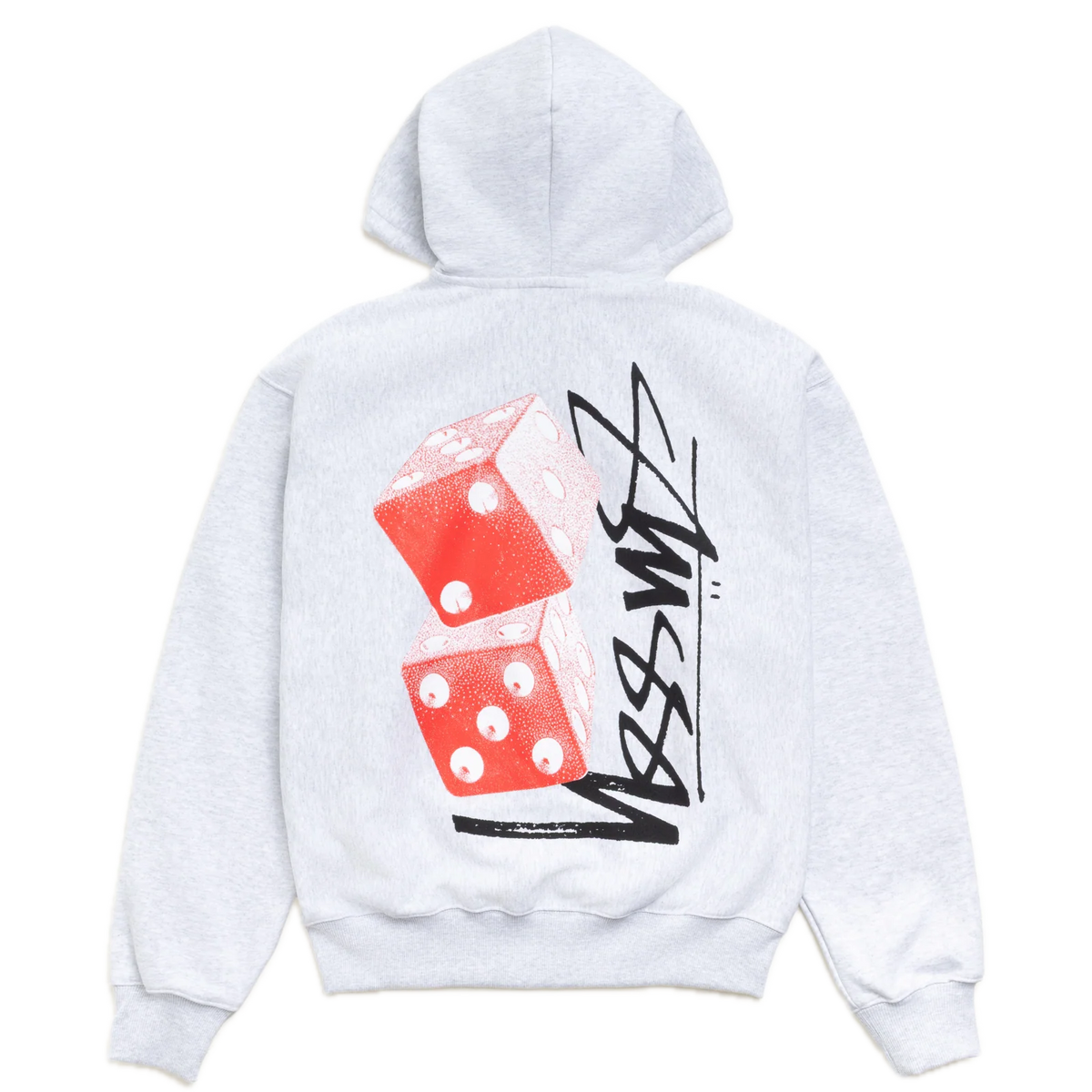 Stussy Tall Dice Zip Hoodie - Ash Heather
