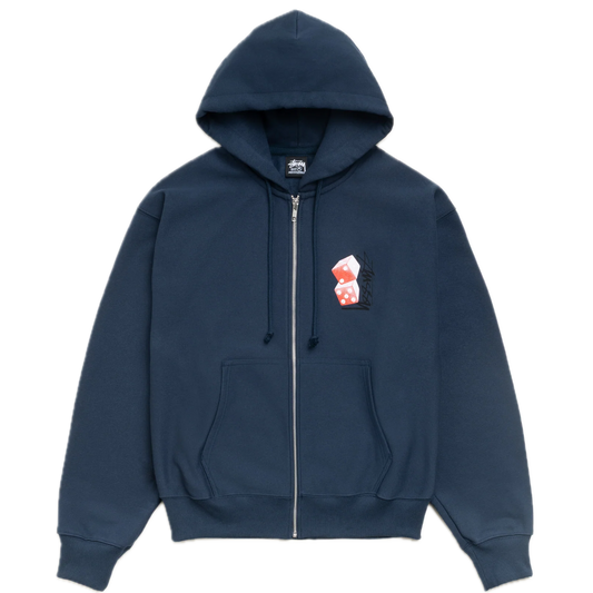 Stussy Tall Dice Zip Hoodie - Navy