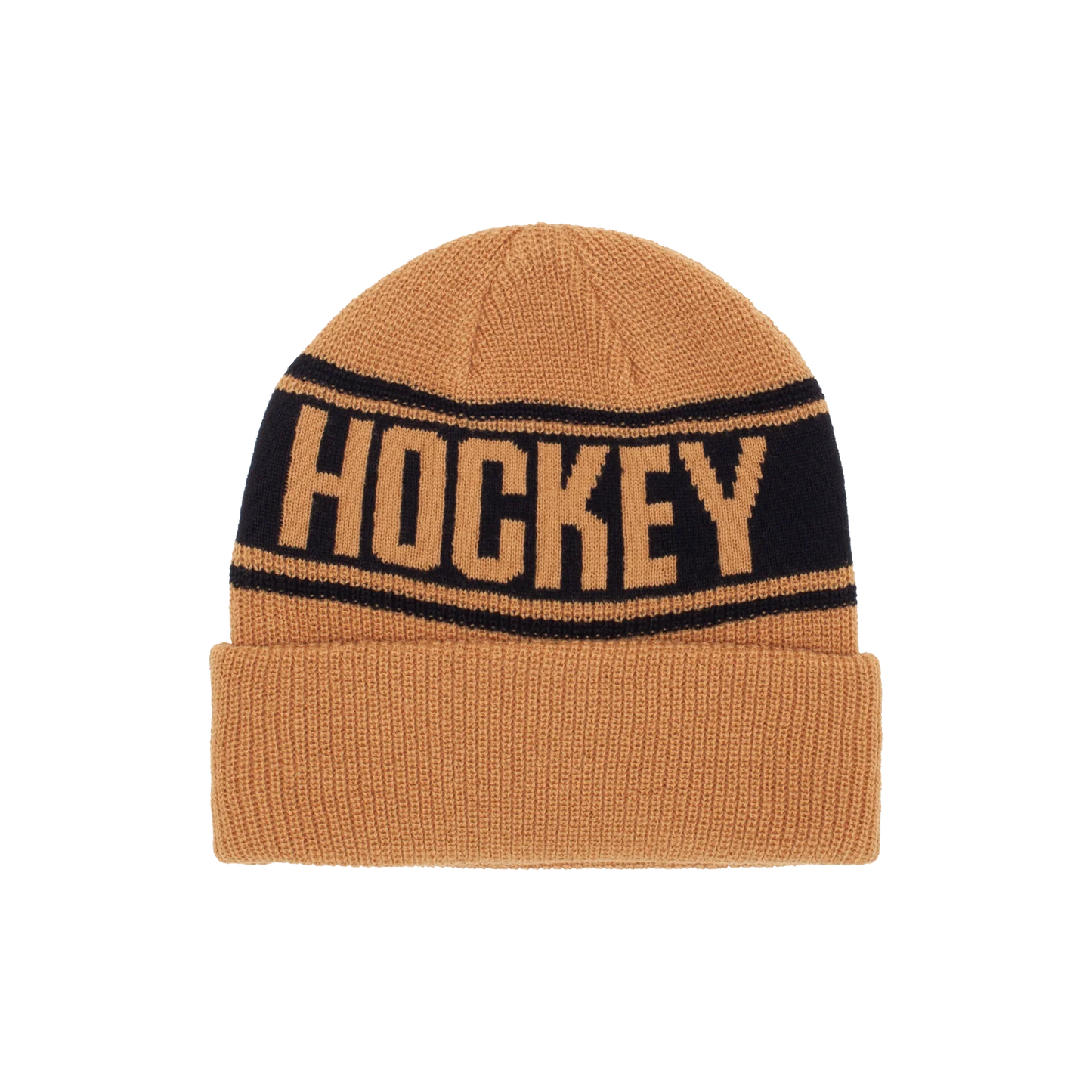 Hockey Stripe Beanie - Mustard