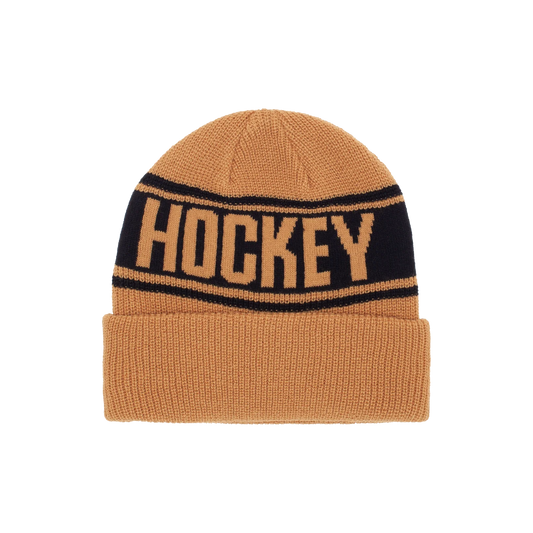 Hockey Stripe Beanie - Mustard