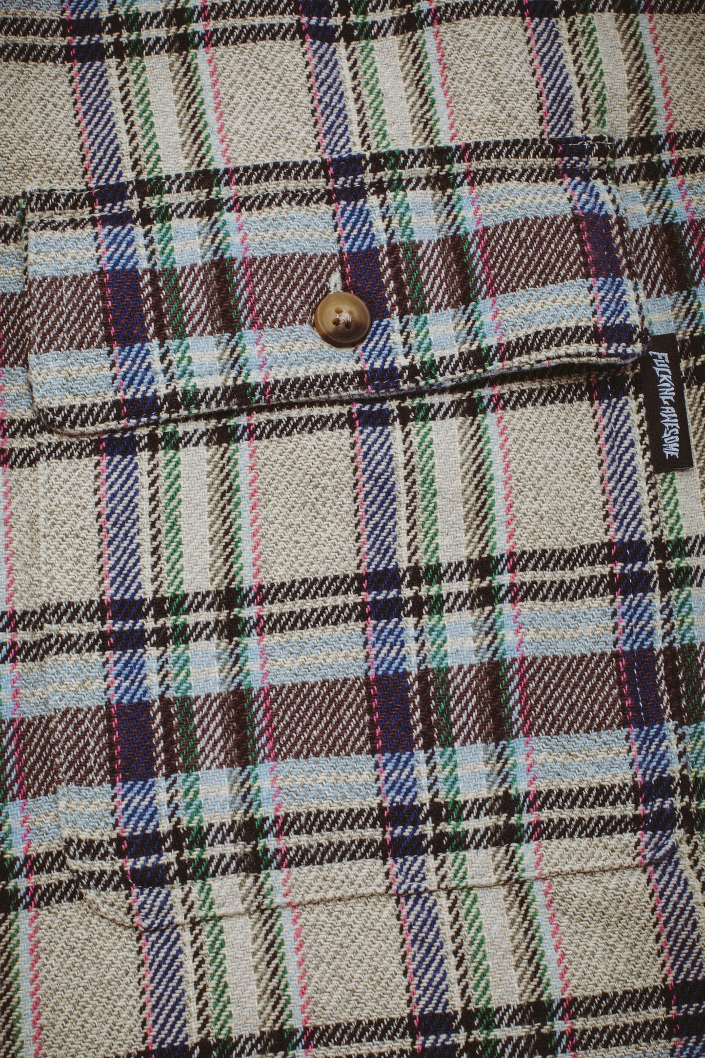 Fucking Awesome Rusty Flannel - Grey Plaid