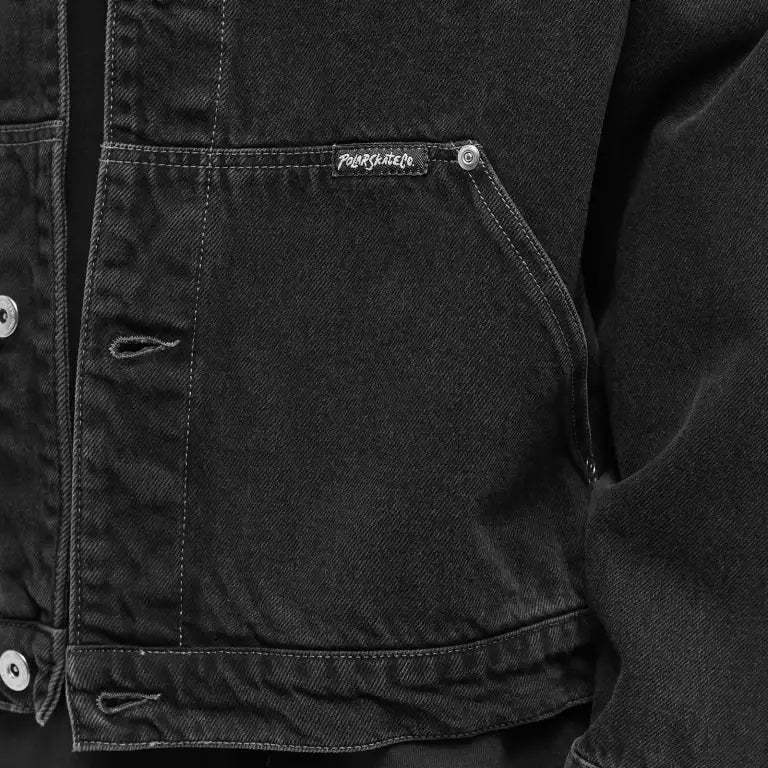 Polar Patrik Denim Jacket - Silver Black