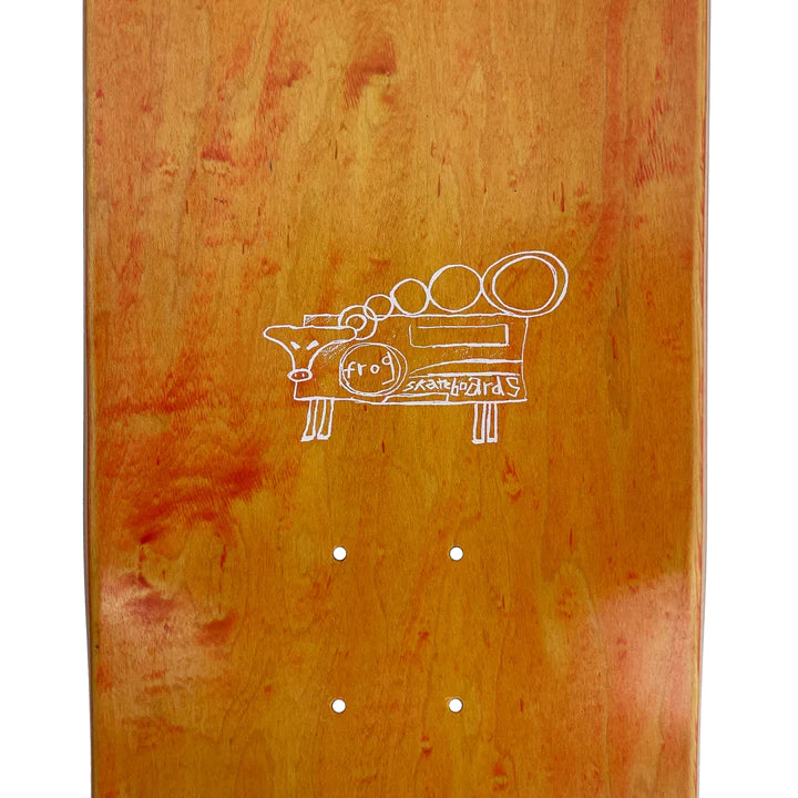 Frog Painted Cow Dustin Henry Deck - 8.25