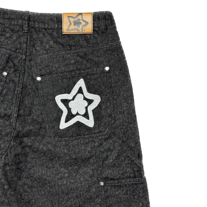 Star Team Leopard Star Jeans - Black
