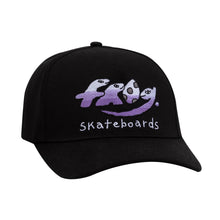 Load image into Gallery viewer, Frog Dino Logo 5-Panel Hat - Black