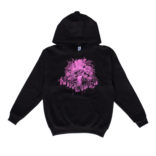 Youth Ninetimes City Smash Hood - Black/Pink