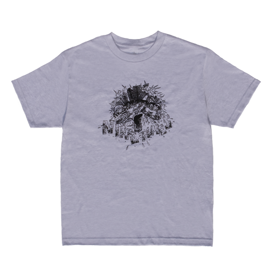 Ninetimes City Smash Tee - Ash