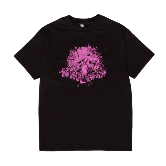 Ninetimes City Smash Tee - Black/Pink
