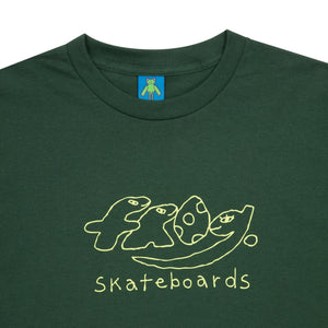 Frog Dino Logo Tee - Forest