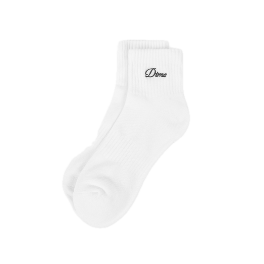Dime Two Pack Ankle Socks - White