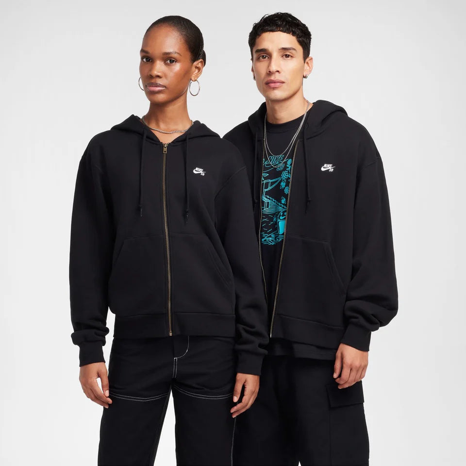 Nike SB Embroidered Zip Hoodie - Black