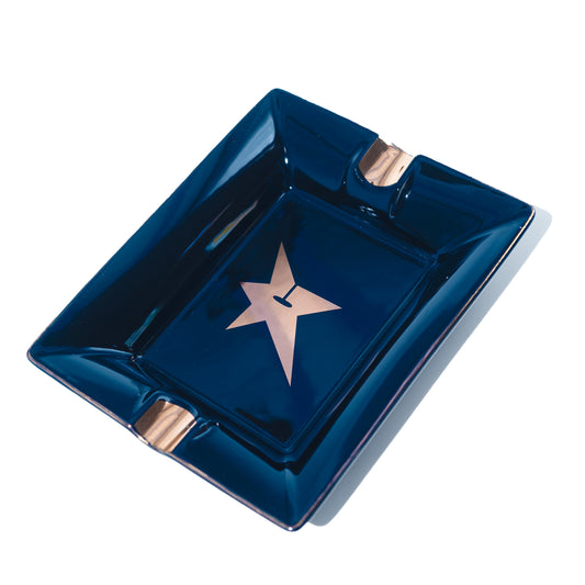 Carpet Company C-Star Ceramic Ash Tray - Navy Blue